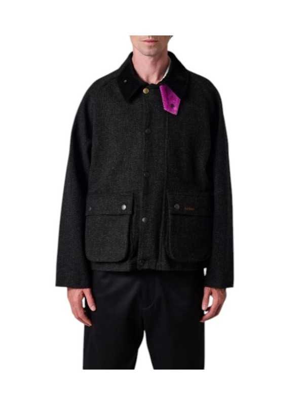 BLOUSON PAUL SMITH TRANSPORT CHINE GRIS MWX0318 CH71 BARBOUR homme femme boutique Strasbourg vêtement shop M1R-M0318-WCH71-76