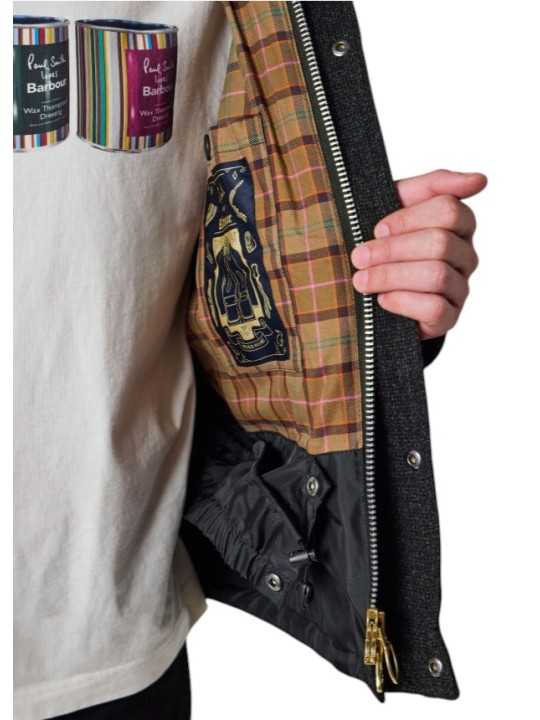 BLOUSON PAUL SMITH TRANSPORT CHINE GRIS MWX0318 CH71 BARBOUR homme femme boutique Strasbourg vêtement shop M1R-M0318-WCH71-76 BLOUSON PAUL SMITH TRANSPORT CHINE GRIS MWX0318 CH71 BARBOUR homme femme boutique Strasbourg vêtement shop M1R-M0318-WCH71-76