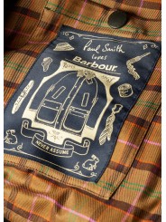 BLOUSON PAUL SMITH TRANSPORT CHINE GRIS MWX0318 CH71 BARBOUR homme femme boutique Strasbourg vêtement shop M1R-M0318-WCH71-76