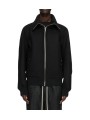 BOMBER ZIPPE COL CHEMINEE DRACUFLIGHT BLACK RICK OWENS HOMME RU02F4751 09 face