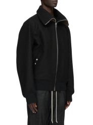 BOMBER ZIPPE COL CHEMINEE DRACUFLIGHT BLACK RICK OWENS HOMME RU02F4751 09 profil