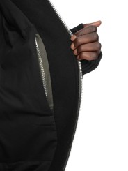 BOMBER ZIPPE COL CHEMINEE DRACUFLIGHT BLACK RICK OWENS HOMME RU02F4751 09 poche intérieure