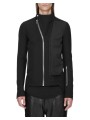 BLOUSON ZIP ASYMETRIQUE RELEASE JKT BLACK RICK OWENS HOMME RU02F4777 09 strasbourg boutique shop mode vêtement face
