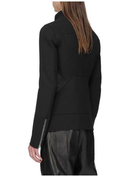 BLOUSON ZIP ASYMETRIQUE RELEASE JKT BLACK RICK OWENS HOMME RU02F4777 09 strasbourg boutique shop mode vêtement dos