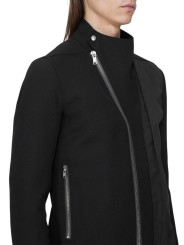 BLOUSON ZIP ASYMETRIQUE RELEASE JKT BLACK RICK OWENS HOMME RU02F4777 09 profil strasbourg boutique shop mode vêtement zoom
