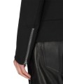 BLOUSON ZIP ASYMETRIQUE RELEASE JKT BLACK RICK OWENS HOMME RU02F4777 09 détail manche