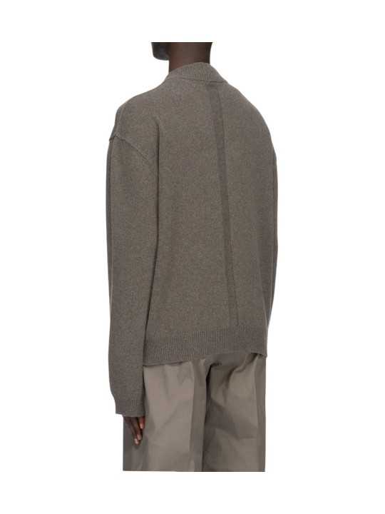 PULL CACHEMIRE OVERSIZED TOMMY LUPETTO DUST RICK OWENS HOMME RU02F4681 34 boutique Strasbourg vêtement store mode dos