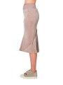 JUPE MIDI VELOURS STRETCH KNEE BIAS SKIRT ROSE RICK OWENS FEMME RP02F5332 V 23 profil