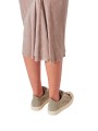 JUPE MIDI VELOURS STRETCH KNEE BIAS SKIRT ROSE RICK OWENS FEMME RP02F5332 V 23 bas