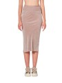JUPE MIDI VELOURS STRETCH KNEE BIAS SKIRT ROSE RICK OWENS FEMME RP02F5332 V 23 face