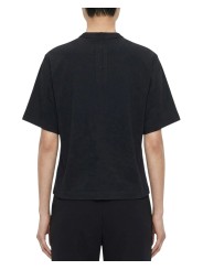 TSHIRT OVERSIZED COURT CROPPED BRAD TEE BLACK RICK OWENS FEMME RP02F5260 JA 09 dos