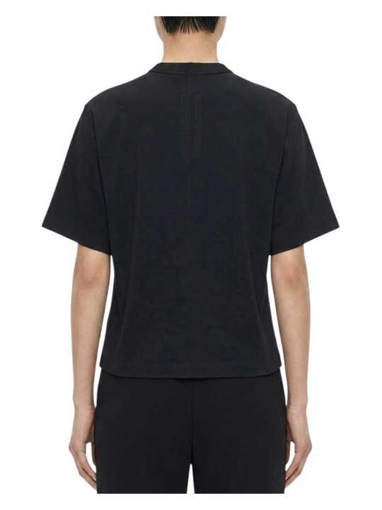 TSHIRT OVERSIZED COURT CROPPED BRAD TEE BLACK RICK OWENS FEMME RP02F5260 JA 09 dos