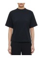 TSHIRT OVERSIZED COURT CROPPED BRAD TEE BLACK RICK OWENS FEMME RP02F5260 JA 09 face